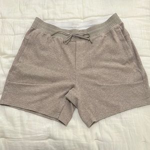 Lululemon At Ease Shorts. Rare Tan Color not sold anymore. Size XL.